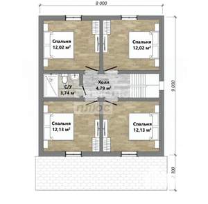 Дом 100м², 1-этажный, участок 10 сот.