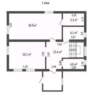 Дом 164м², 2-этажный, участок 9 сот.  