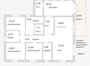 Дом 146м², 2-этажный, участок 12 сот.  