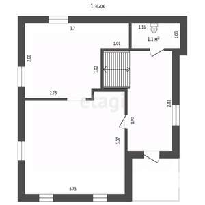 Дом 40м², 2-этажный, участок 5 сот.  