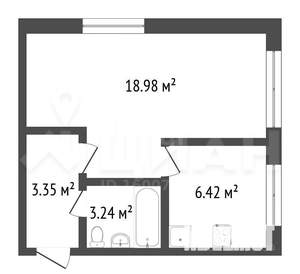 2-к квартира, на длительный срок, 48м2, 2/5 этаж