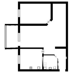 2-к квартира, на длительный срок, 44м2, 4/5 этаж