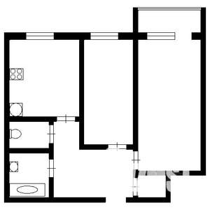 2-к квартира, на длительный срок, 54м2, 6/10 этаж