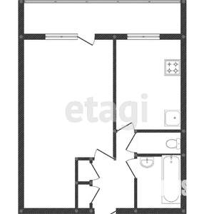 1-к квартира, на длительный срок, 28м2, 5/5 этаж