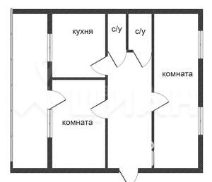 2-к квартира, на длительный срок, 50м2, 2/5 этаж