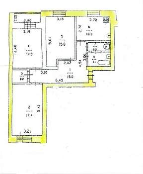 3-к квартира, на длительный срок, 81м2, 4/10 этаж