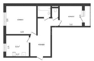 2-к квартира, на длительный срок, 50м2, 4/6 этаж