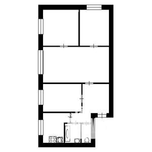 2-к квартира, на длительный срок, 41м2, 2/5 этаж