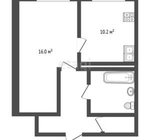 1-к квартира, на длительный срок, 34м2, 1/10 этаж