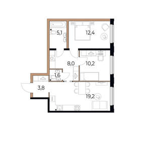 2-к квартира, вторичка, 60м2, 2/17 этаж