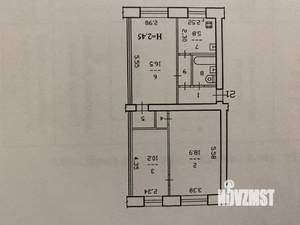 3-к квартира, вторичка, 61м2, 1/5 этаж