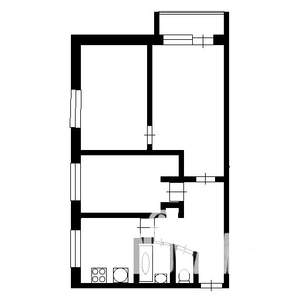 3-к квартира, вторичка, 54м2, 5/5 этаж