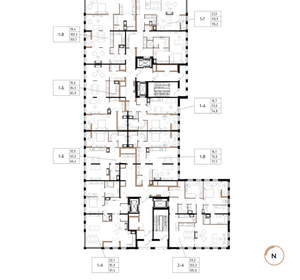 1-к квартира, вторичка, 55м2, 17/17 этаж