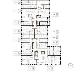 1-к квартира, вторичка, 56м2, 2/17 этаж