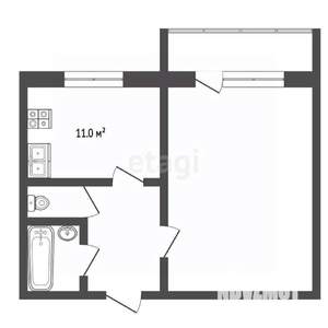 1-к квартира, вторичка, 35м2, 10/10 этаж