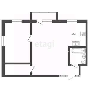 2-к квартира, вторичка, 42м2, 3/5 этаж