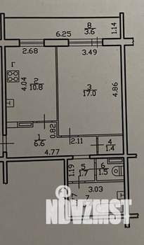 1-к квартира, вторичка, 44м2, 3/5 этаж