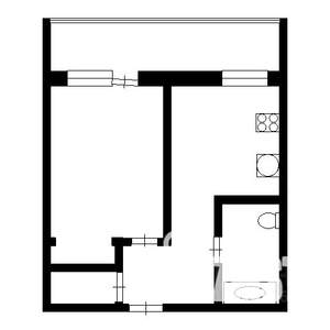 1-к квартира, вторичка, 28м2, 5/5 этаж