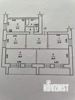4-к квартира, вторичка, 94м2, 6/8 этаж