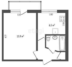 1-к квартира, вторичка, 29м2, 3/5 этаж