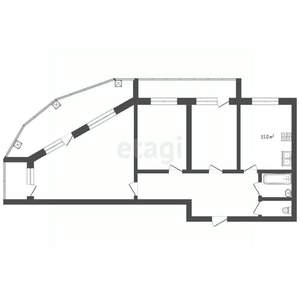 3-к квартира, вторичка, 89м2, 6/10 этаж