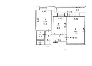 2-к квартира, вторичка, 49м2, 9/10 этаж