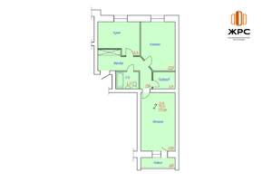 2-к квартира, строящийся дом, 77м2, 3/10 этаж