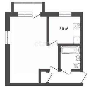 1-к квартира, вторичка, 30м2, 2/5 этаж
