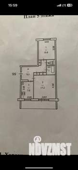 2-к квартира, вторичка, 50м2, 5/5 этаж
