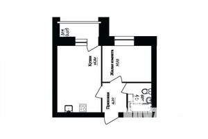 1-к квартира, вторичка, 38м2, 10/14 этаж