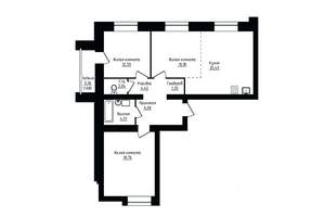 3-к квартира, строящийся дом, 87м2, 1/10 этаж
