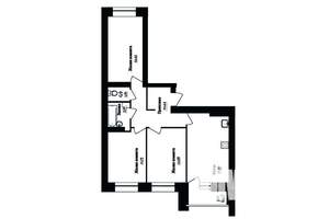 3-к квартира, строящийся дом, 73м2, 9/14 этаж