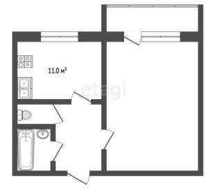 1-к квартира, вторичка, 35м2, 10/10 этаж