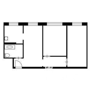 3-к квартира, вторичка, 59м2, 1/5 этаж