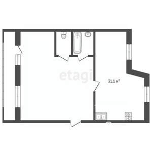 1-к квартира, вторичка, 82м2, 5/5 этаж