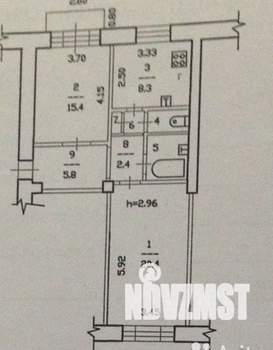 2-к квартира, вторичка, 59м2, 2/5 этаж