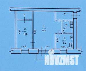 2-к квартира, вторичка, 45м2, 2/5 этаж