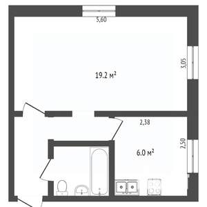 1-к квартира, вторичка, 31м2, 1/5 этаж