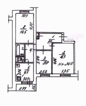 3-к квартира, вторичка, 65м2, 4/10 этаж