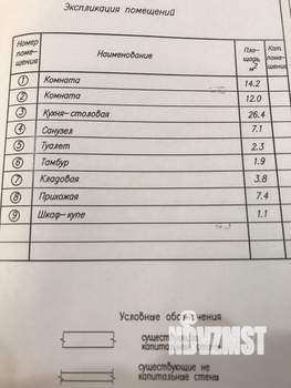 3-к квартира, вторичка, 76м2, 3/5 этаж