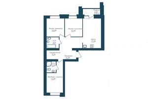 3-к квартира, вторичка, 80м2, 1/14 этаж