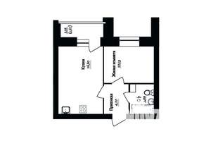 1-к квартира, строящийся дом, 39м2, 9/14 этаж