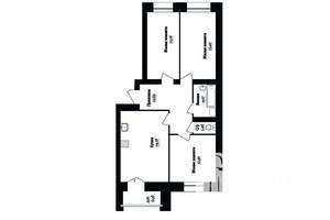 3-к квартира, строящийся дом, 76м2, 4/14 этаж