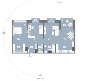 3-к квартира, сданный дом, 100м2, 16/16 этаж