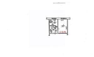 1-к квартира, вторичка, 29м2, 1/5 этаж