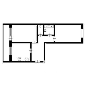 2-к квартира, вторичка, 48м2, 3/5 этаж