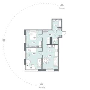 2-к квартира, вторичка, 63м2, 5/16 этаж