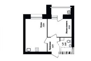 1-к квартира, строящийся дом, 38м2, 10/14 этаж