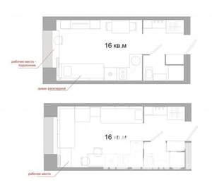 Студия квартира, вторичка, 17м2, 1/5 этаж