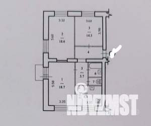 3-к квартира, вторичка, 74м2, 5/6 этаж